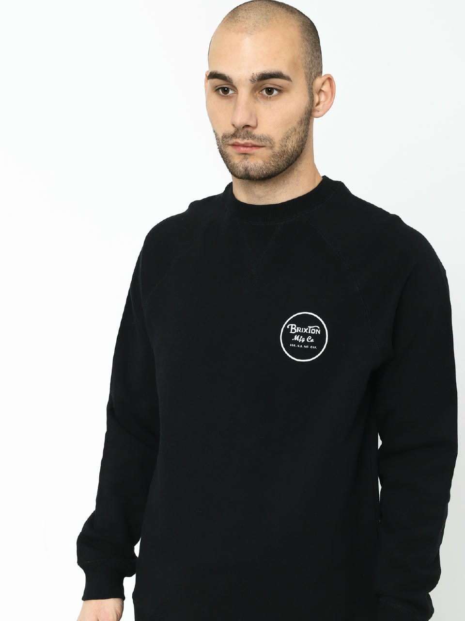 Bluza Brixton Wheeler Intl Crew (black/white)