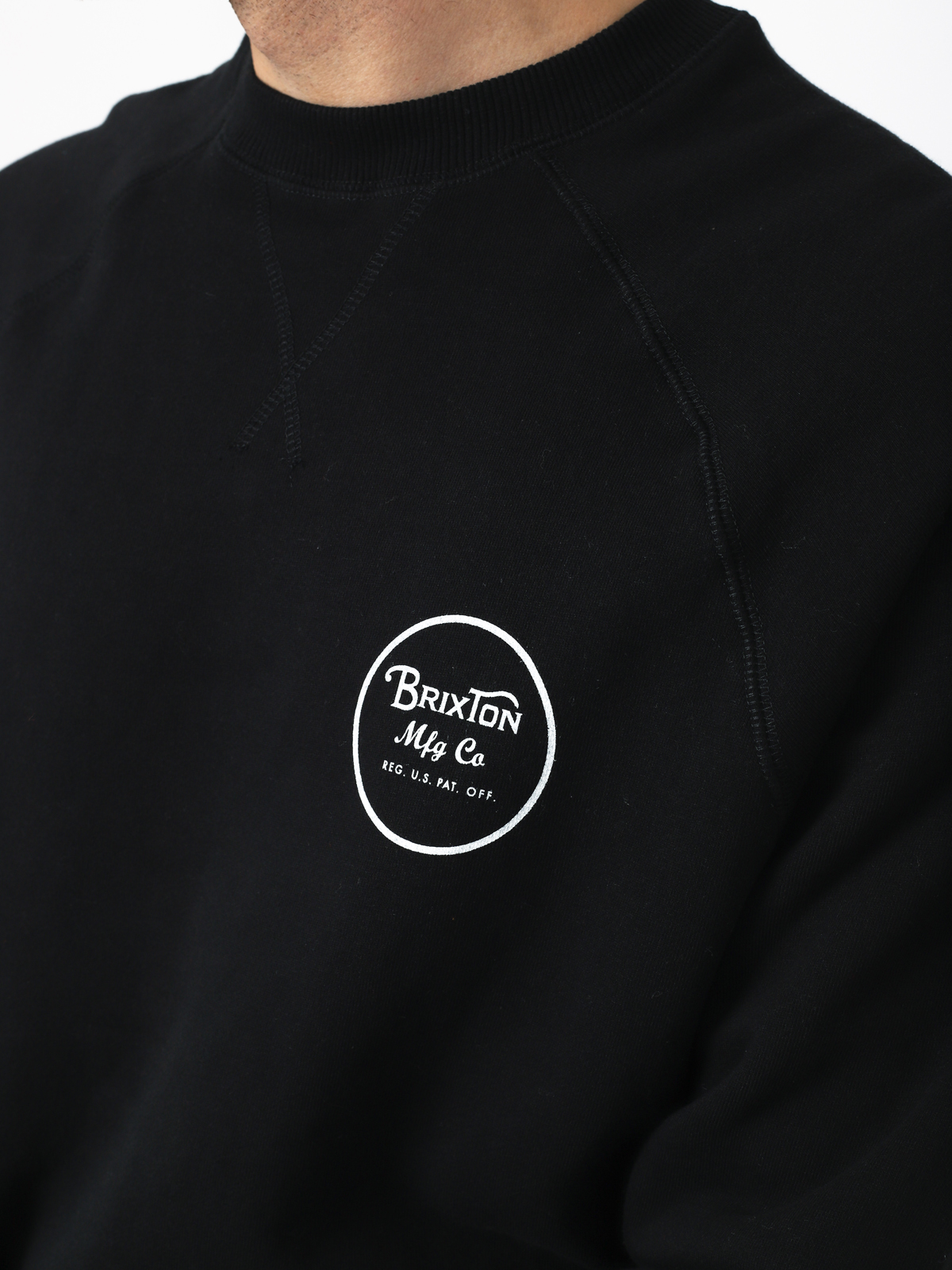 Bluza Brixton Wheeler Intl Crew (black/white)