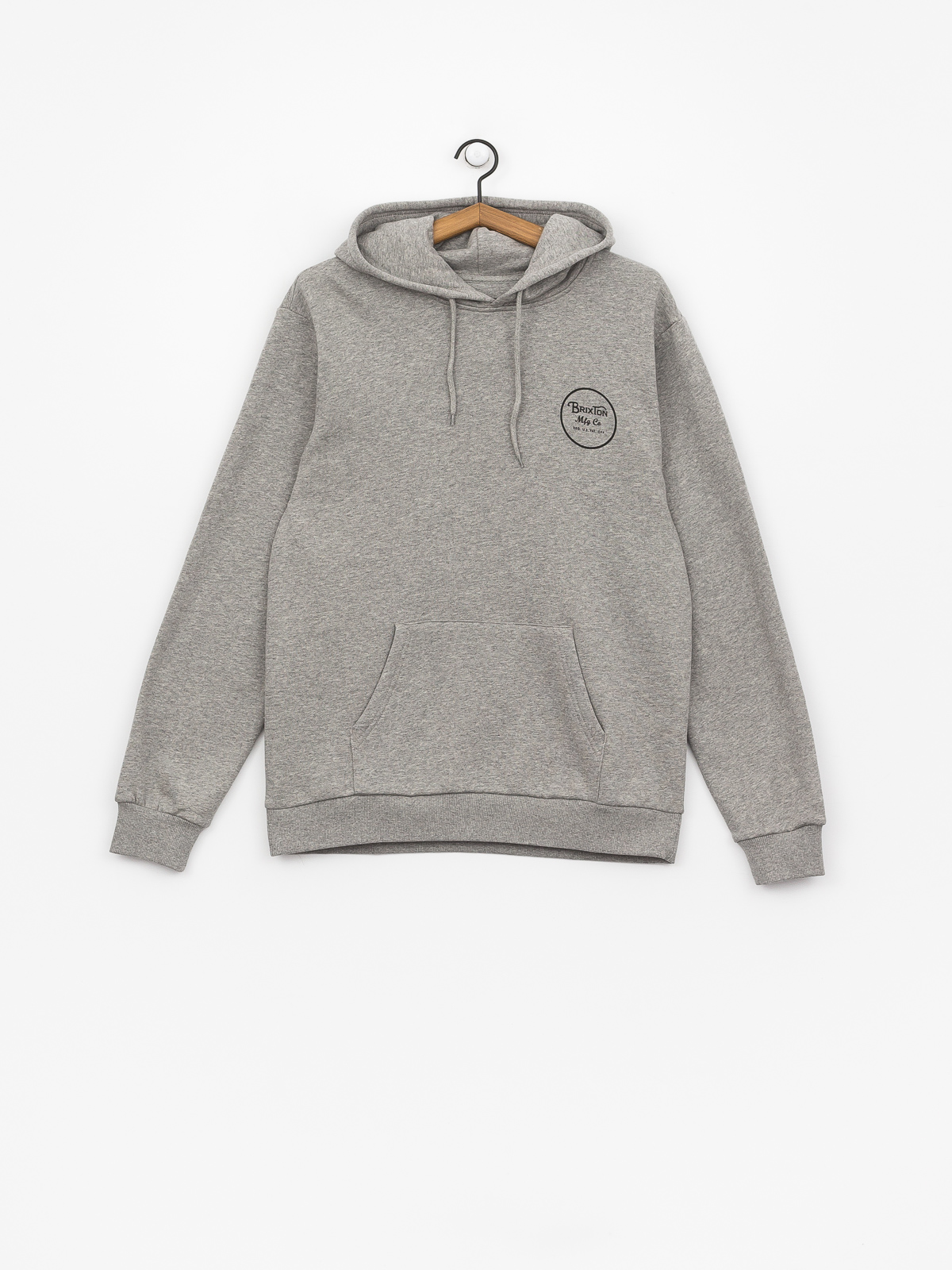 Bluza z kapturem Brixton Wheeler Intl HD (heather grey/black)