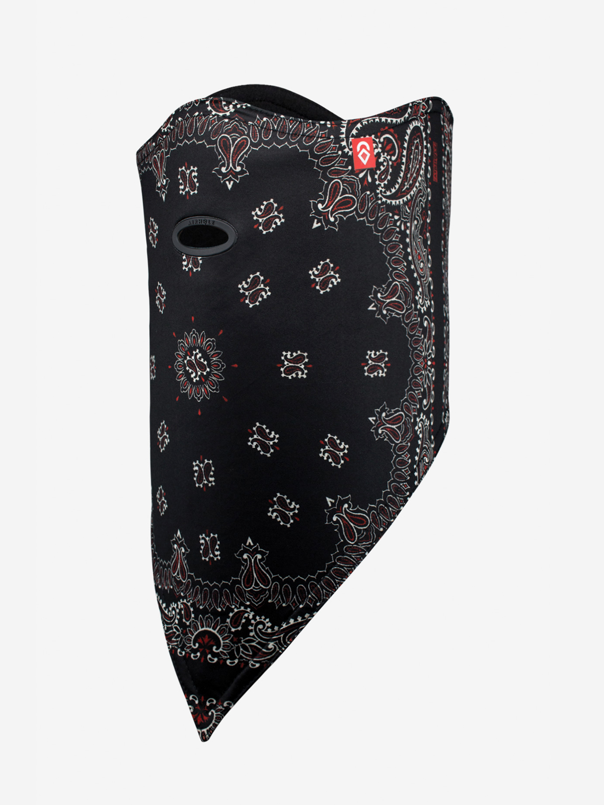 Bandana Airhole Facemask Standard (black paisley)