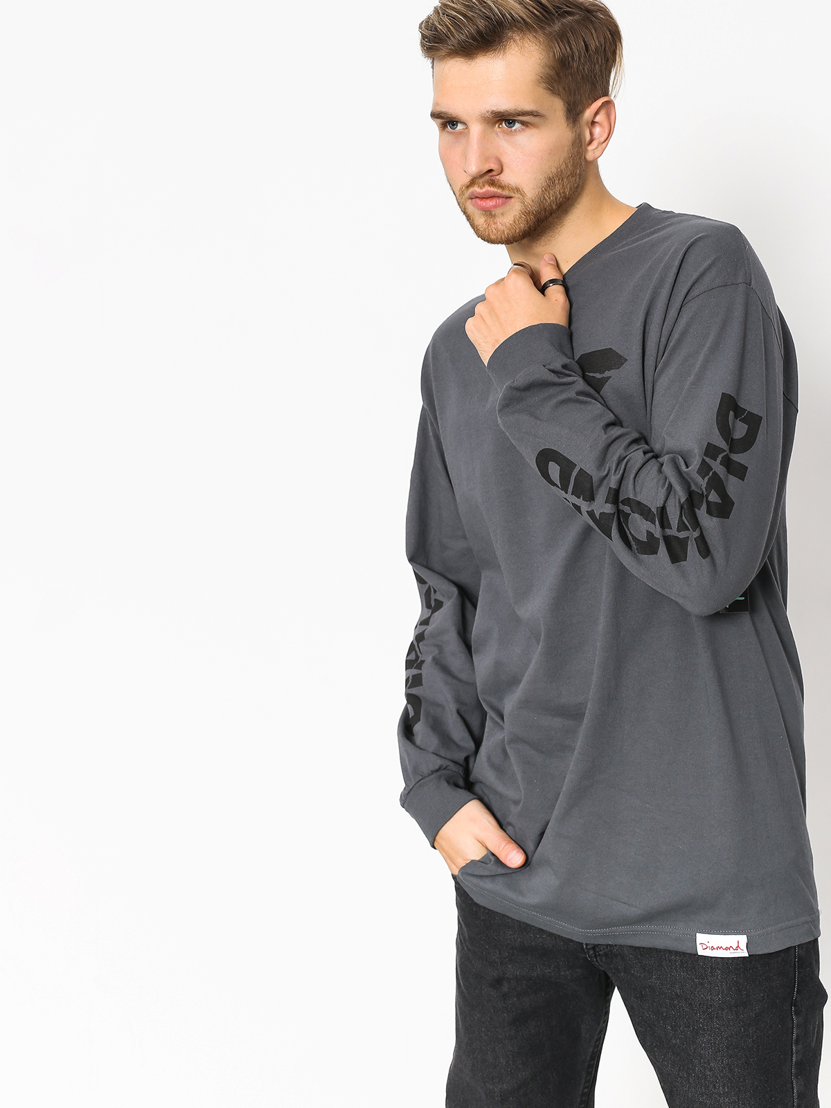 Longsleeve Diamond Supply Co. Psychotic (charcoal)