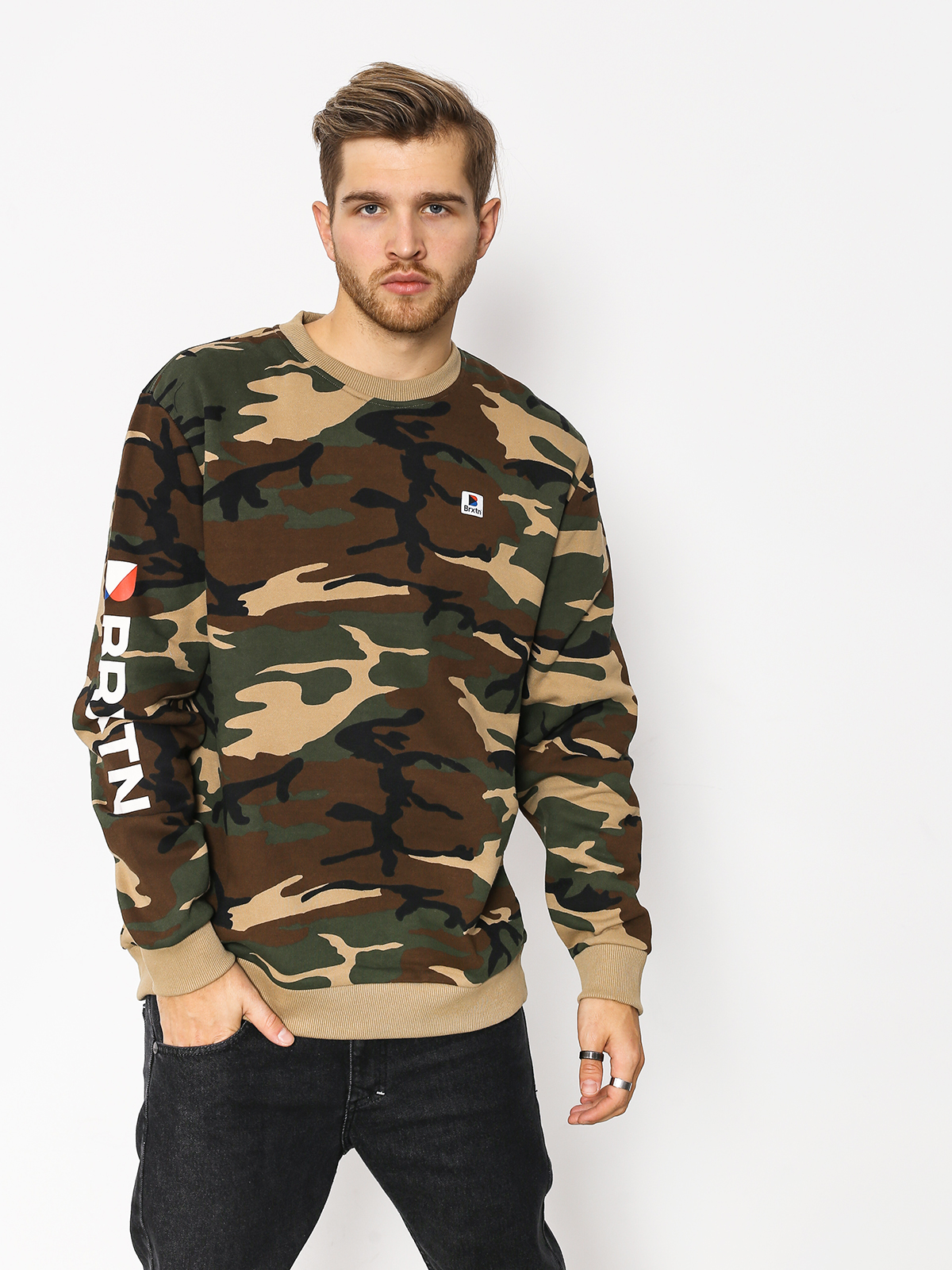 Bluza Brixton Stowell II Crew (camo)