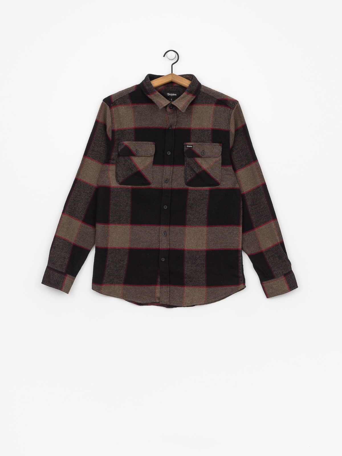 Koszula Brixton Bowery Ls (heather grey/charcoal)