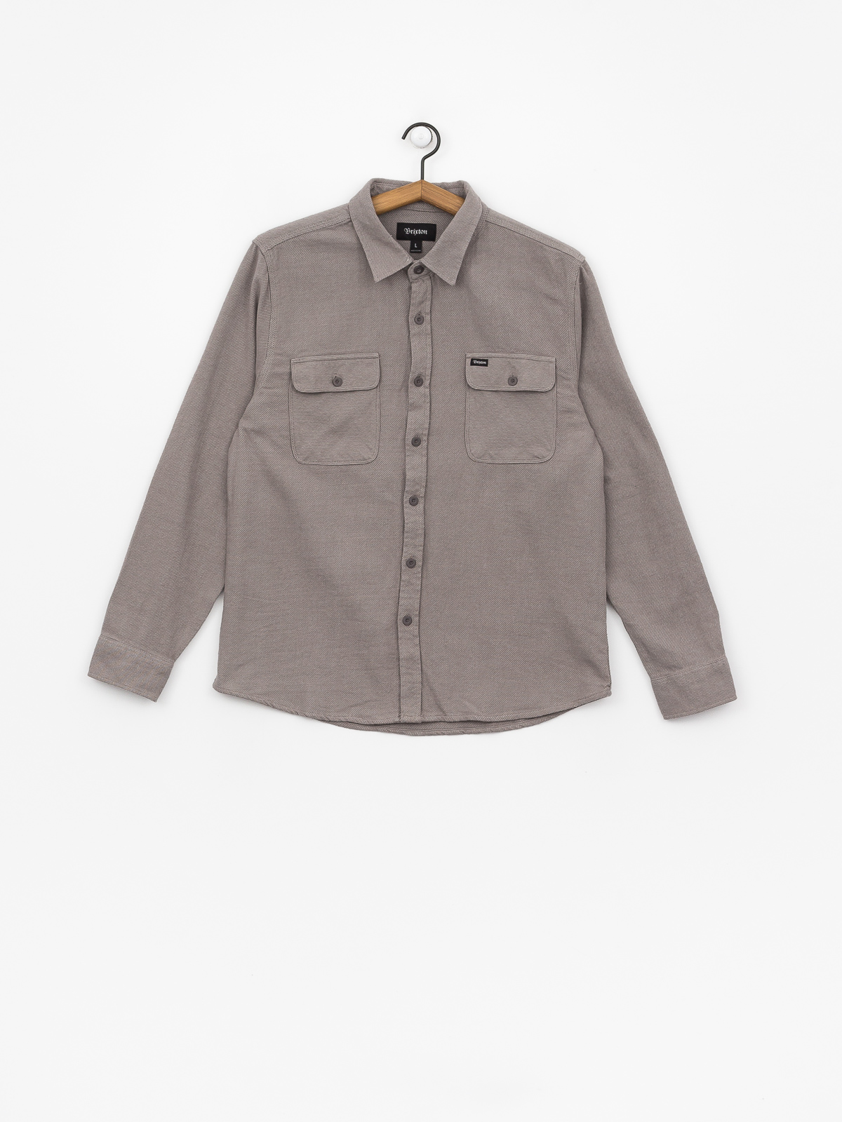 Koszula Brixton Bowery Solid Ls (grey)