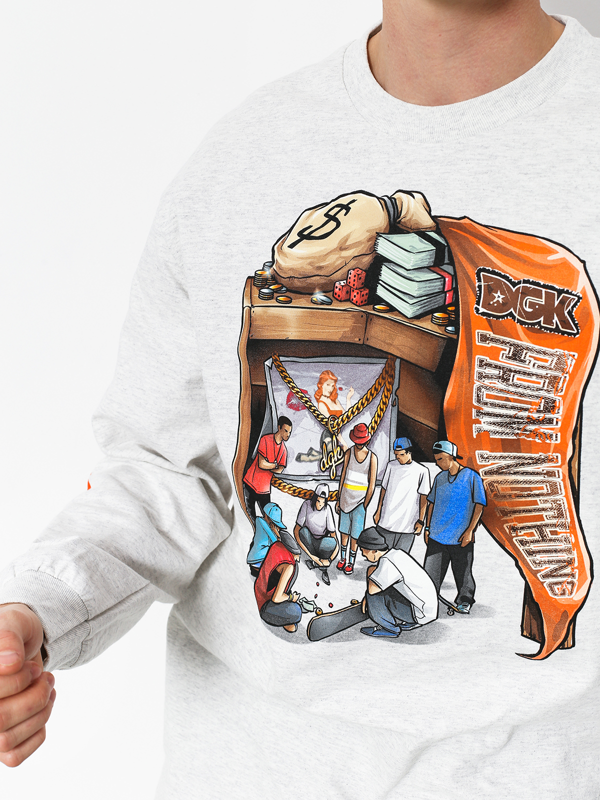 Longsleeve DGK Hard Knocks (ash)