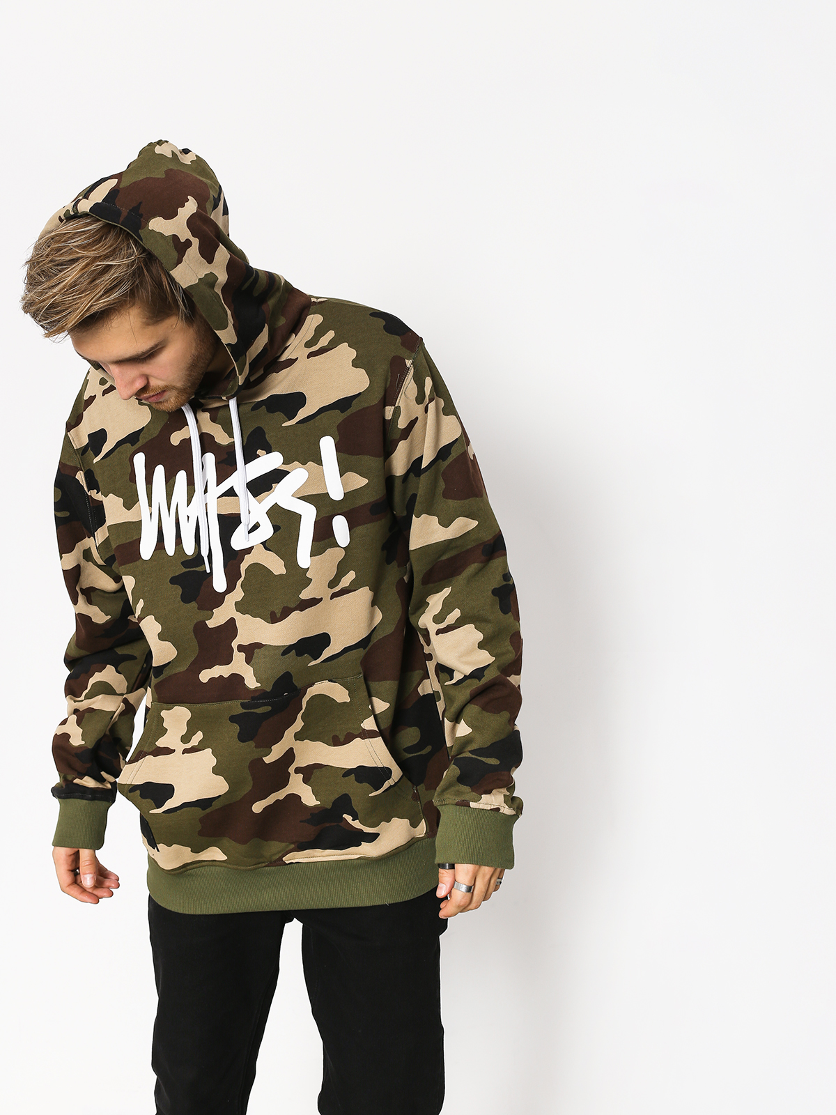 Bluza z kapturem MassDnm Signature HD (woodland camo)