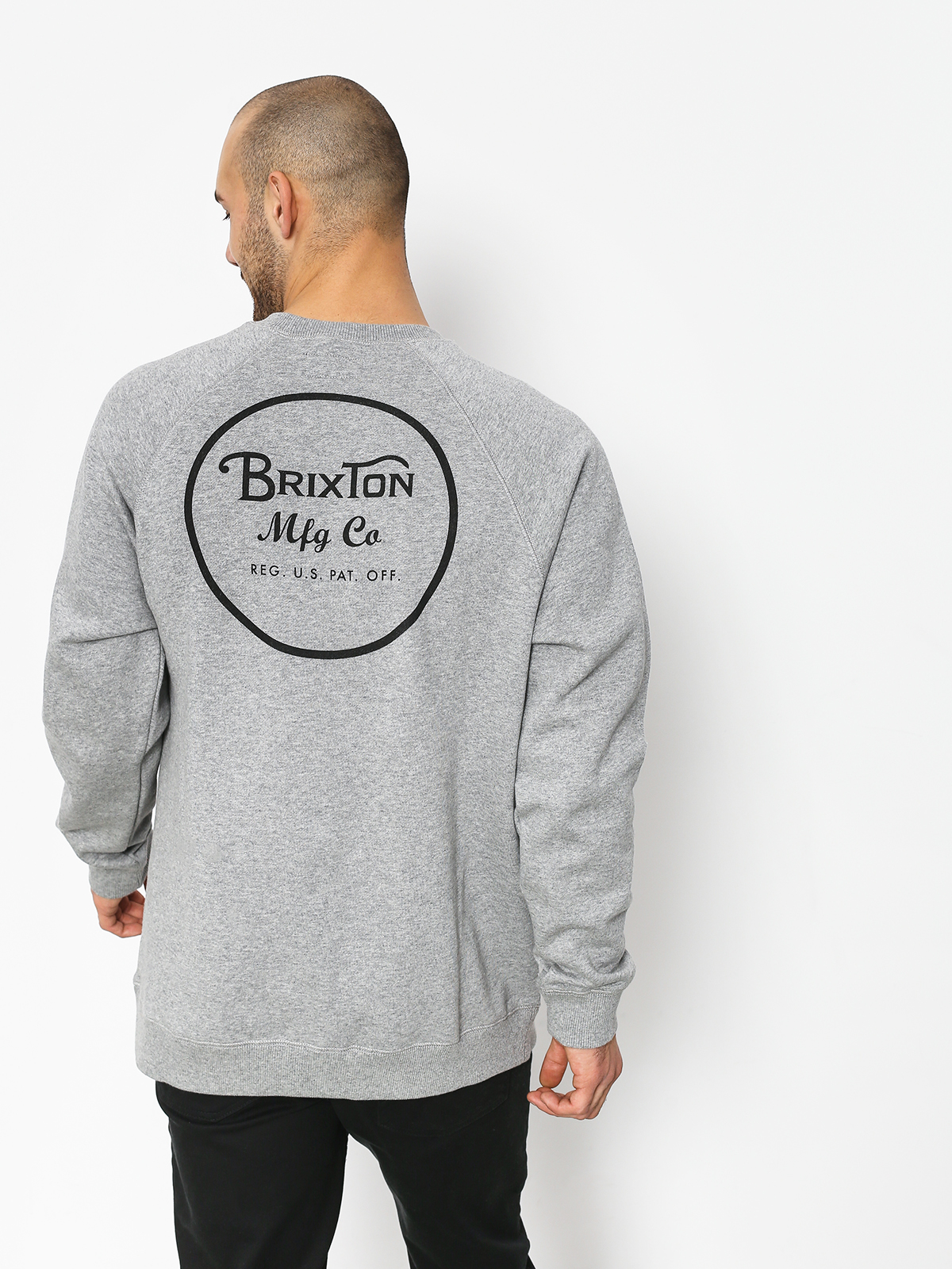Bluza Brixton Wheeler Intl Crew (heather grey)