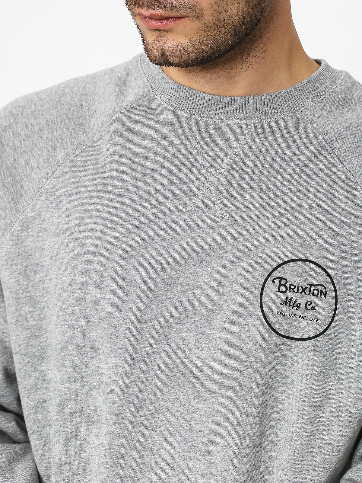 Bluza Brixton Wheeler Intl Crew (heather grey)