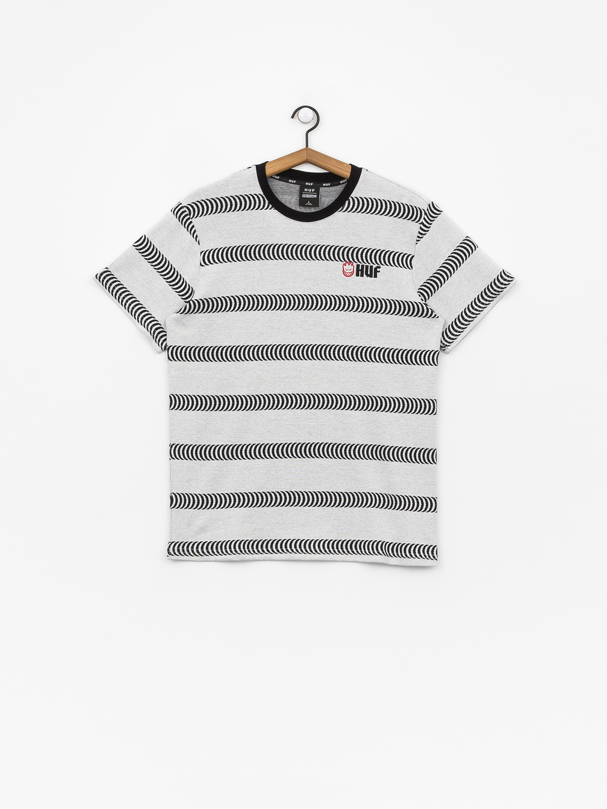 T-shirt HUF Spitfire Striped Knit (white)