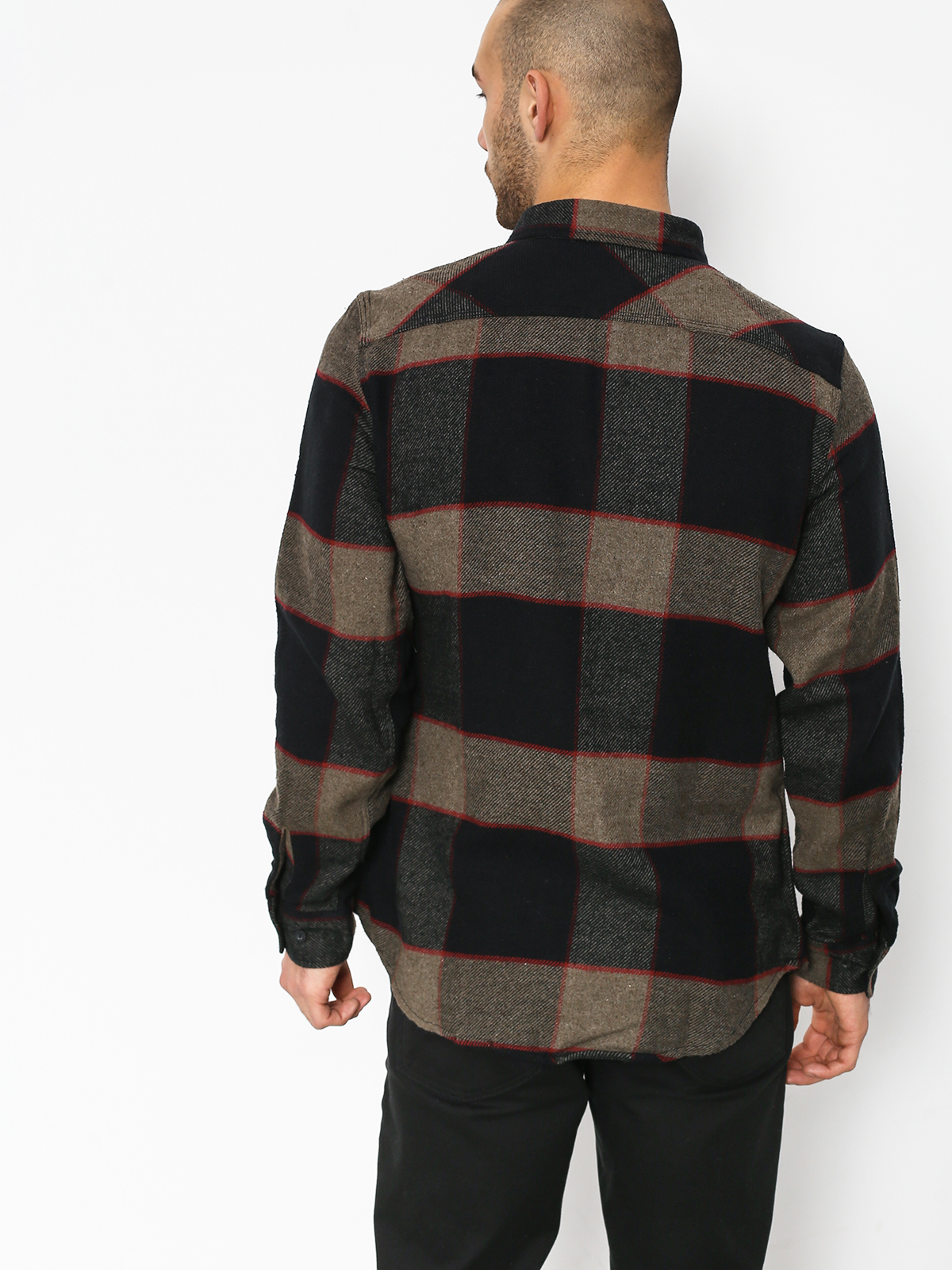 Koszula Brixton Bowery Ls (heather grey/charcoal)