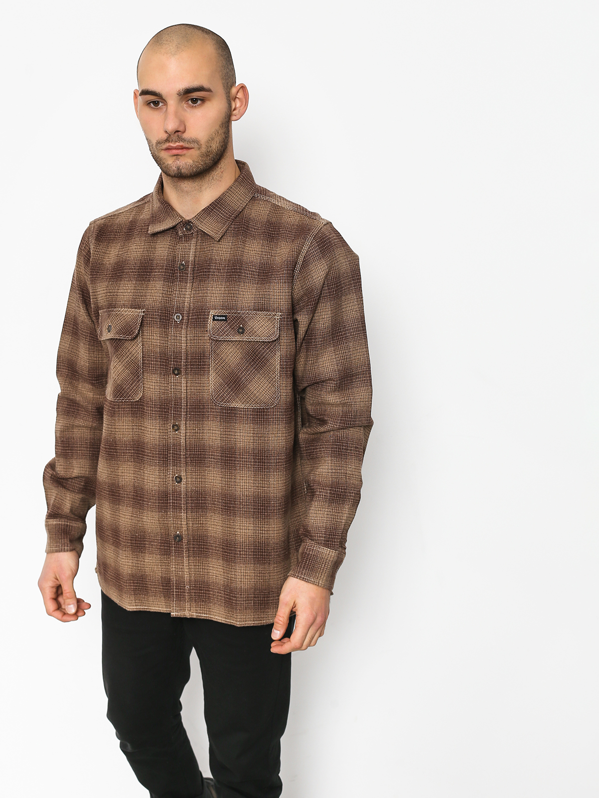 Koszula Brixton Archie Ls (cream/brown)