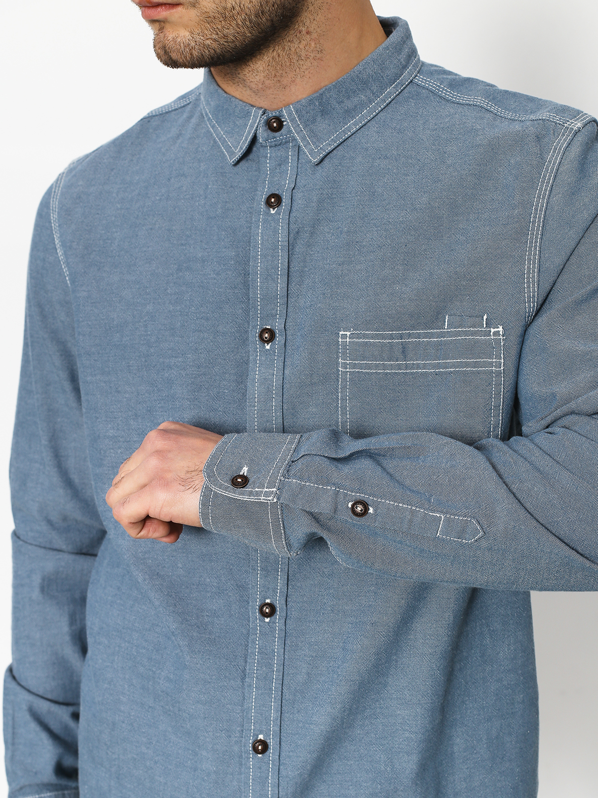 Koszula Element Preston Ls (blue chambray)