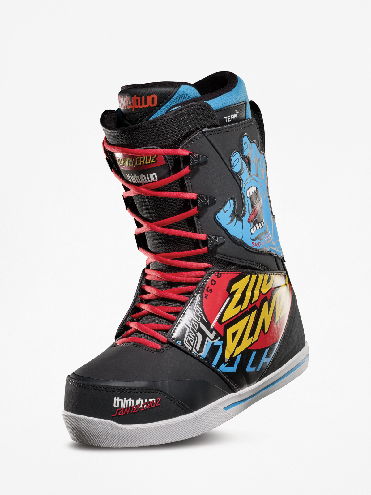 Męskie Buty snowboardowe ThirtyTwo Santa Cruz Lashed (black/print)