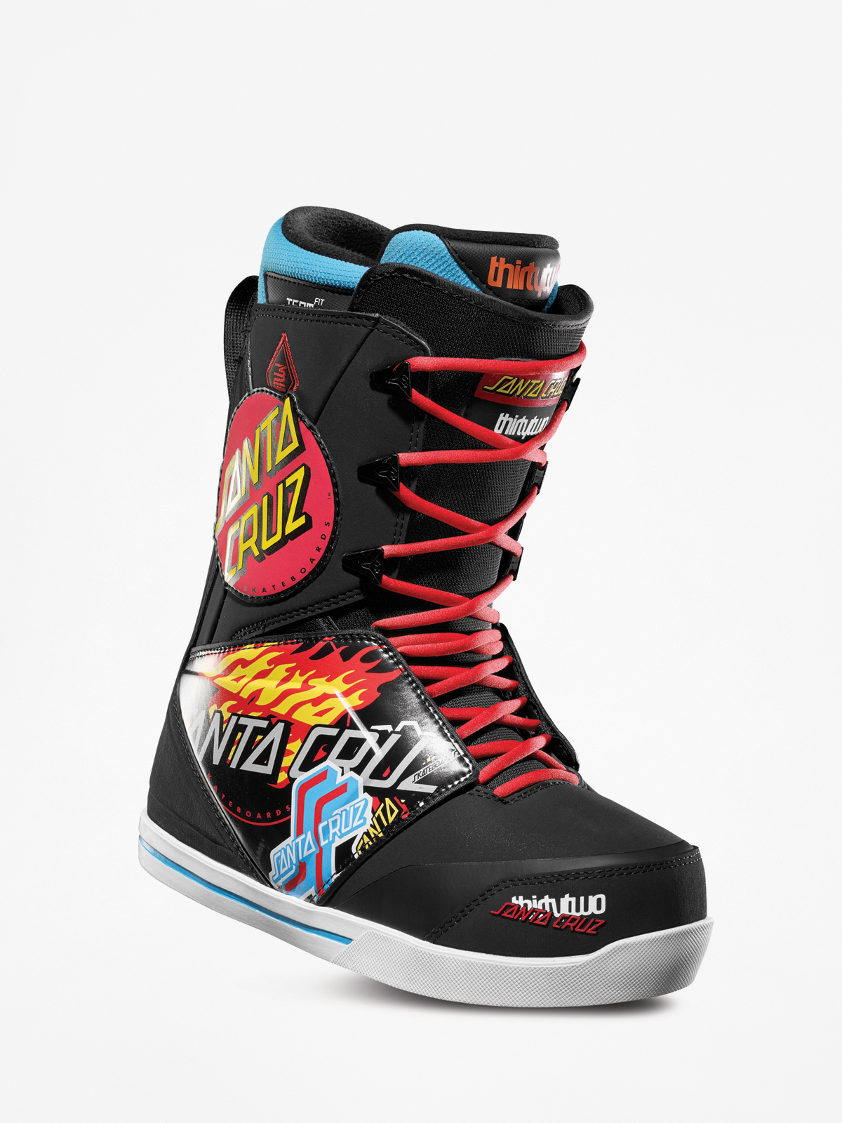 Męskie Buty snowboardowe ThirtyTwo Santa Cruz Lashed (black/print)