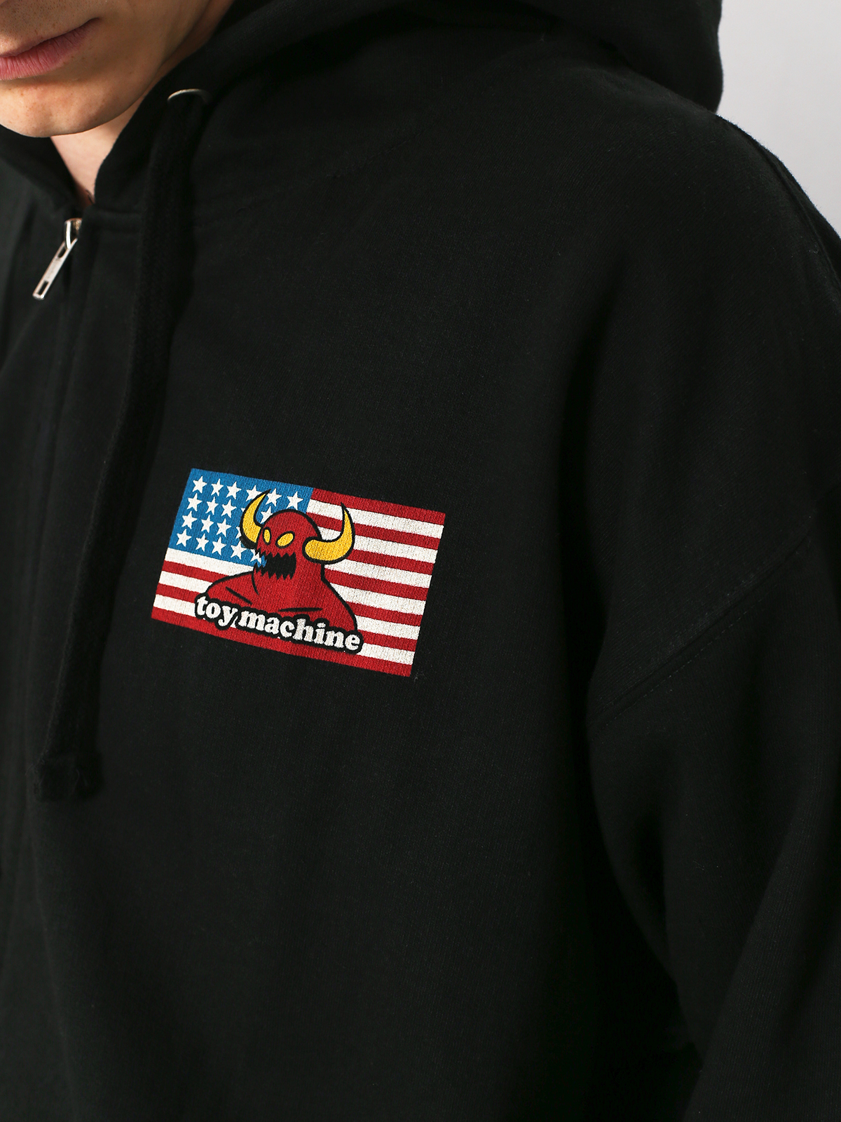 Bluza z kapturem Toy Machine American Monster ZHD (black)