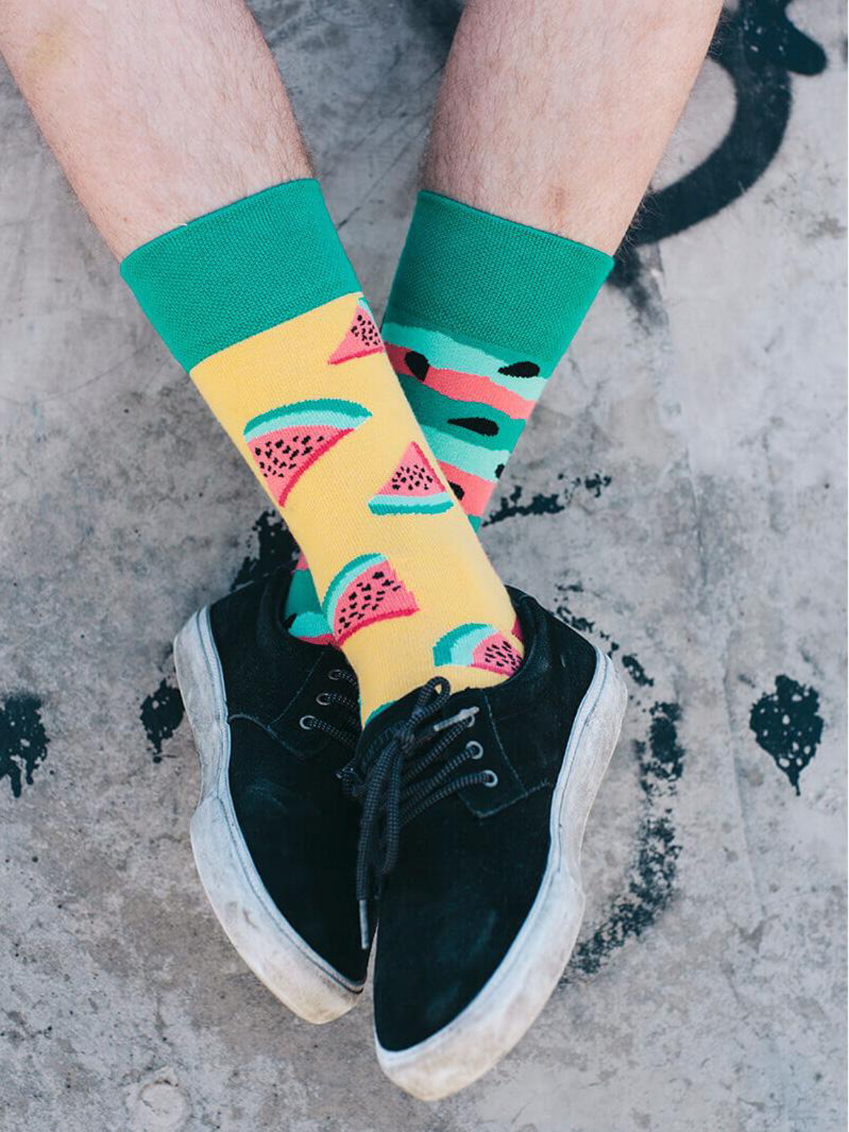 Skarpetki Many Mornings Watermelon Splash (yellow/green)