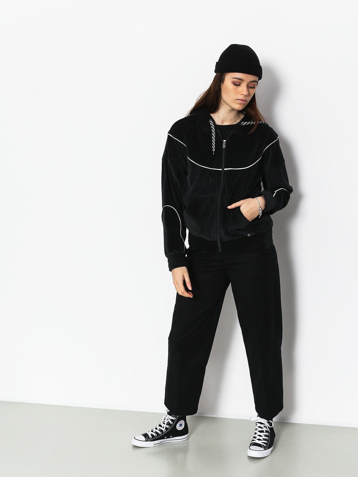 Bluza z kapturem Roxy Smouldering Flame ZHD Wmn (true black)