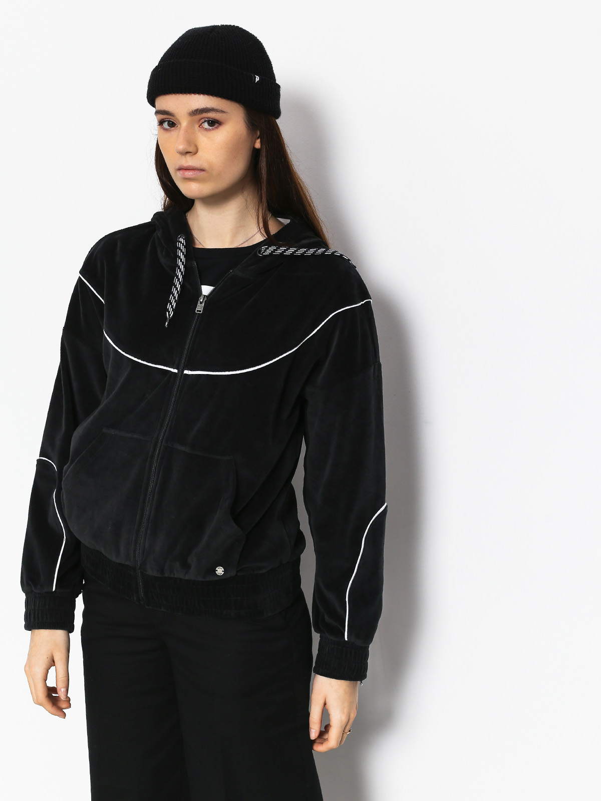 Bluza z kapturem Roxy Smouldering Flame ZHD Wmn (true black)