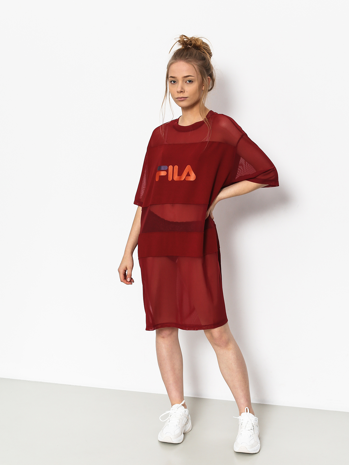 Sukienka Fila Emily Tee Dress Wmn (merlot)