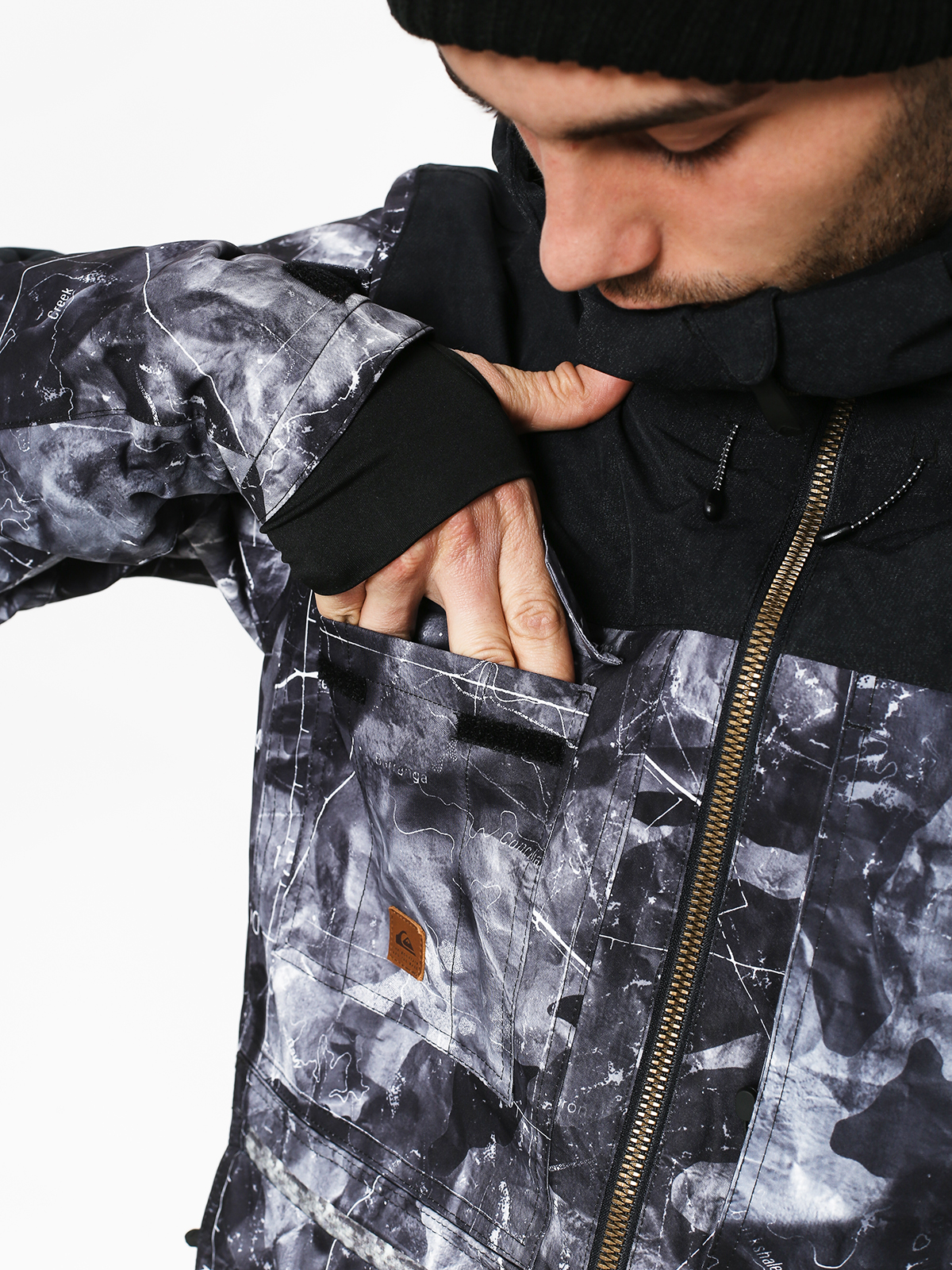 Męska Kurtka snowboardowa Quiksilver Arrow Wood (tannenbaum black)