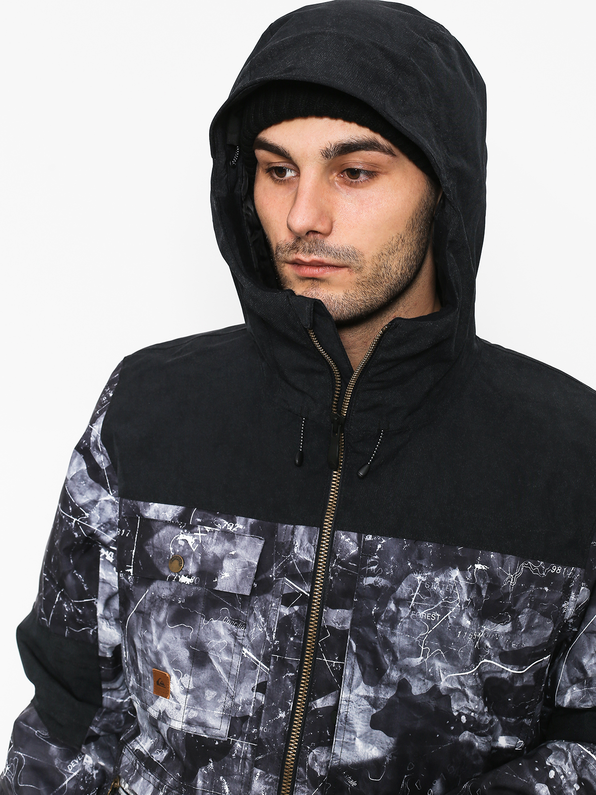 Męska Kurtka snowboardowa Quiksilver Arrow Wood (tannenbaum black)
