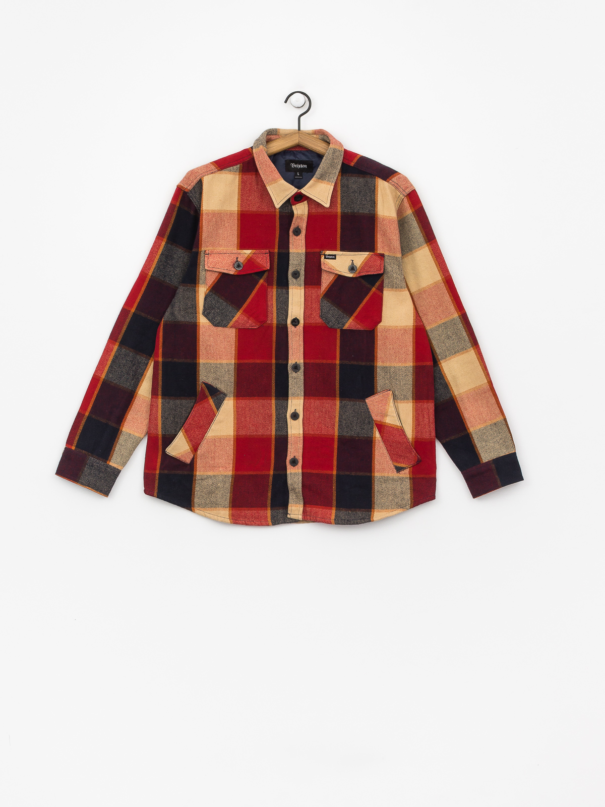 Koszula Brixton Durham Ls (red/navy)