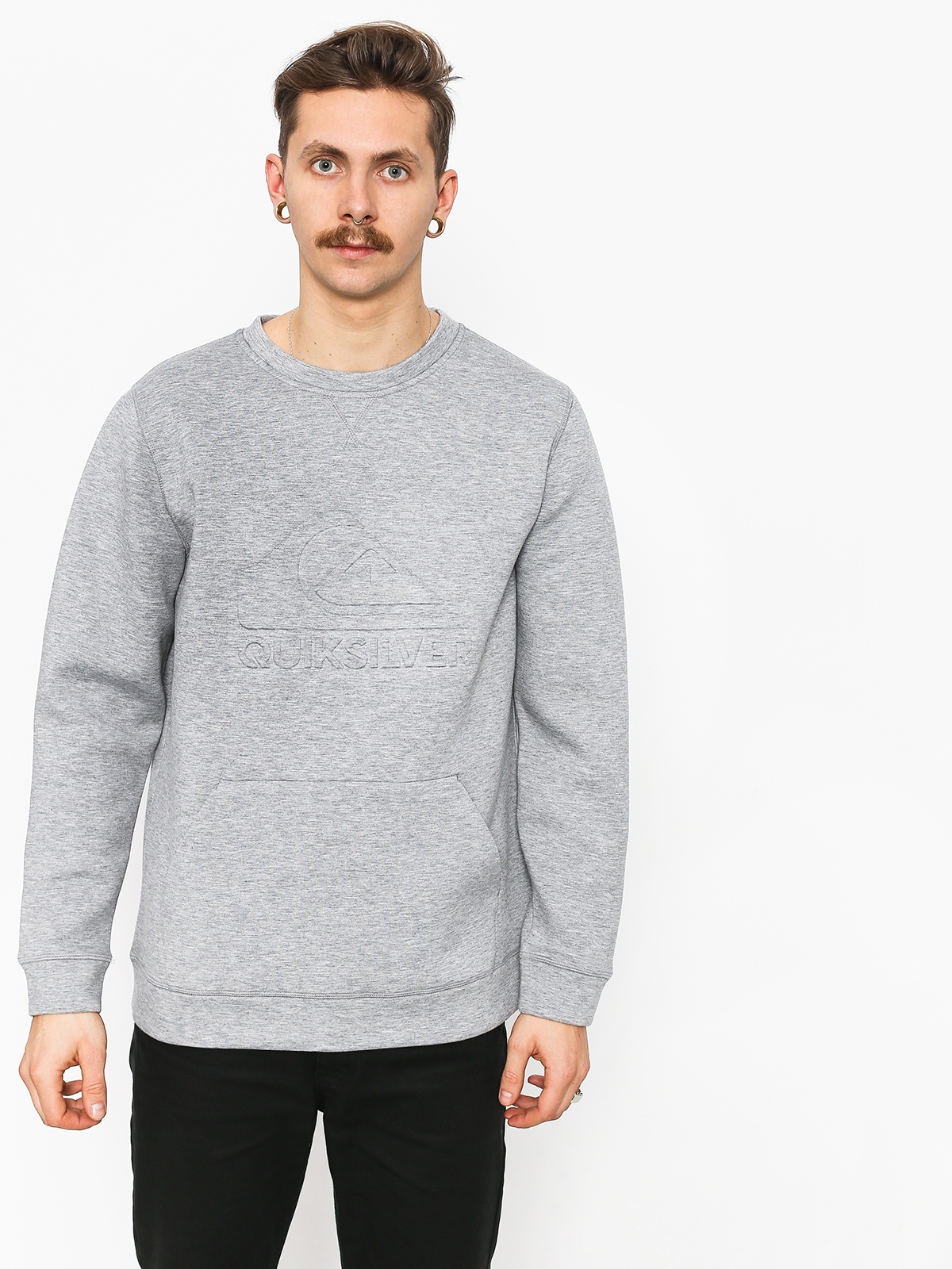 Męska Bluza aktywna Quiksilver Freedom Crew (grey heather)