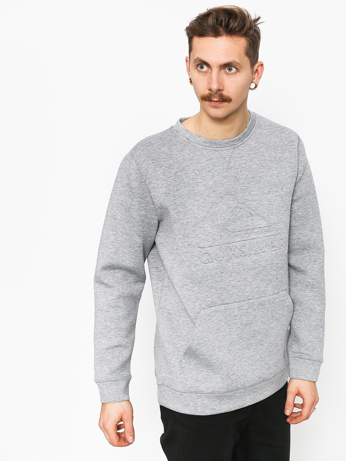 Męska Bluza aktywna Quiksilver Freedom Crew (grey heather)