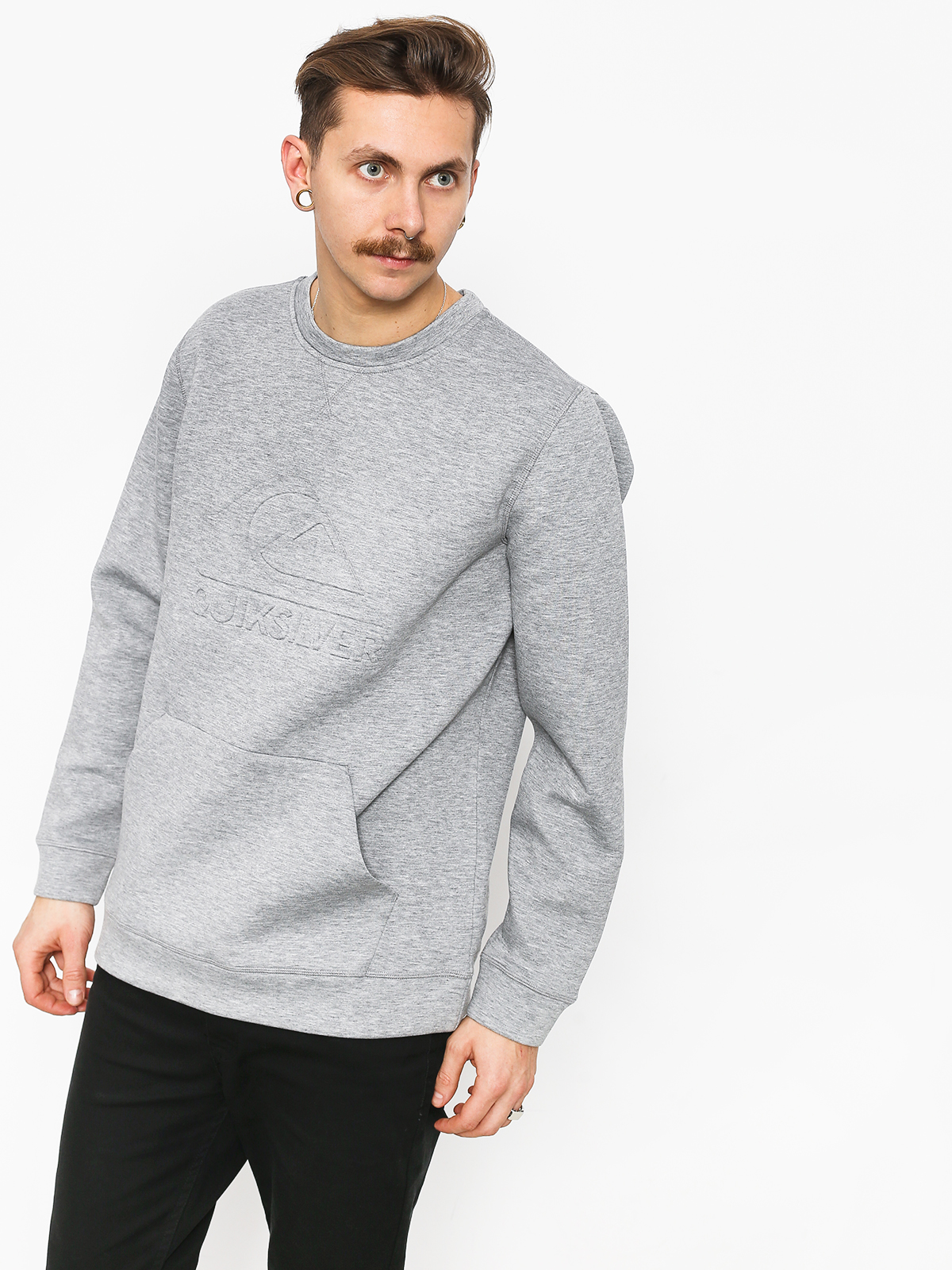 Męska Bluza aktywna Quiksilver Freedom Crew (grey heather)