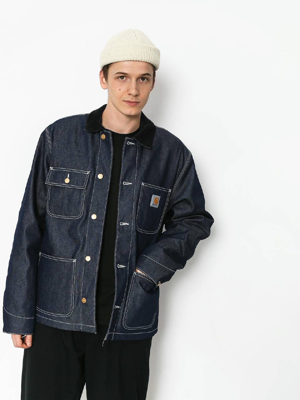 Kurtka Carhartt WIP Michigan Chore Coat (blue rigid)