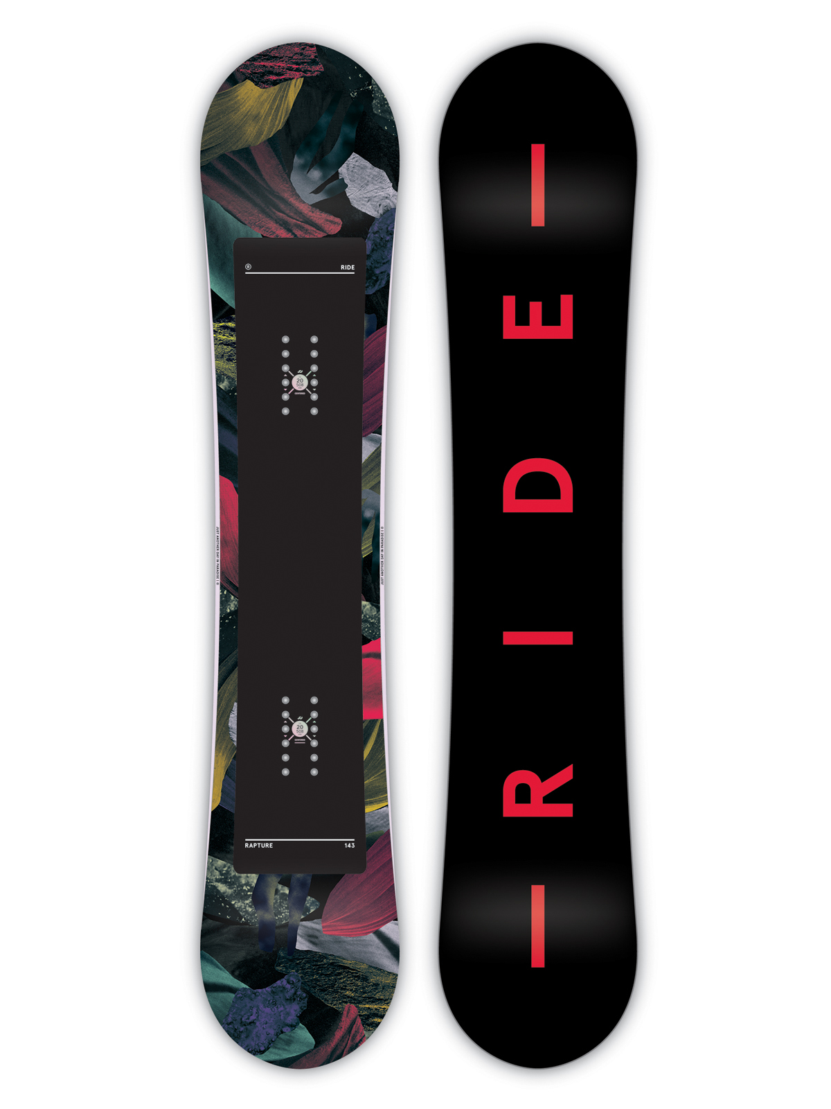 Damska Deska snowboardowa Ride Rapture (black/red)