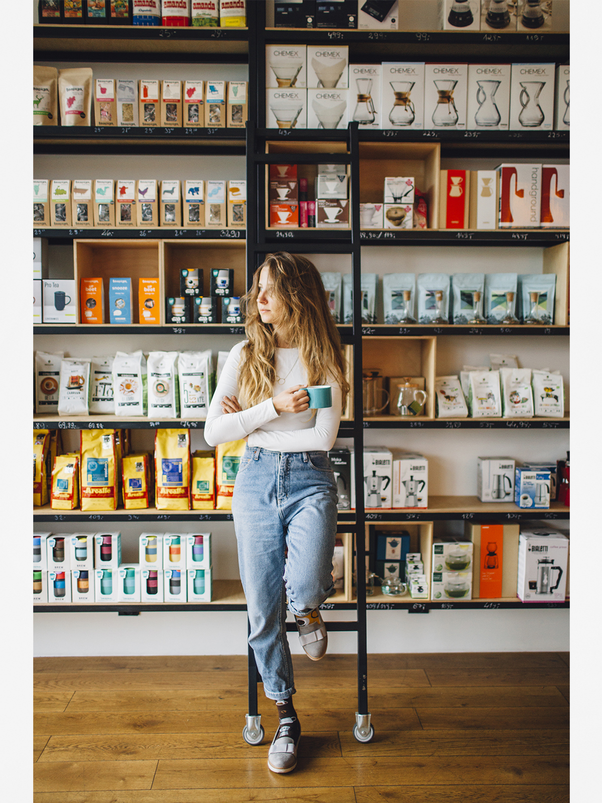 Skarpetki Many Mornings Coffee Lover (brown/mustard)