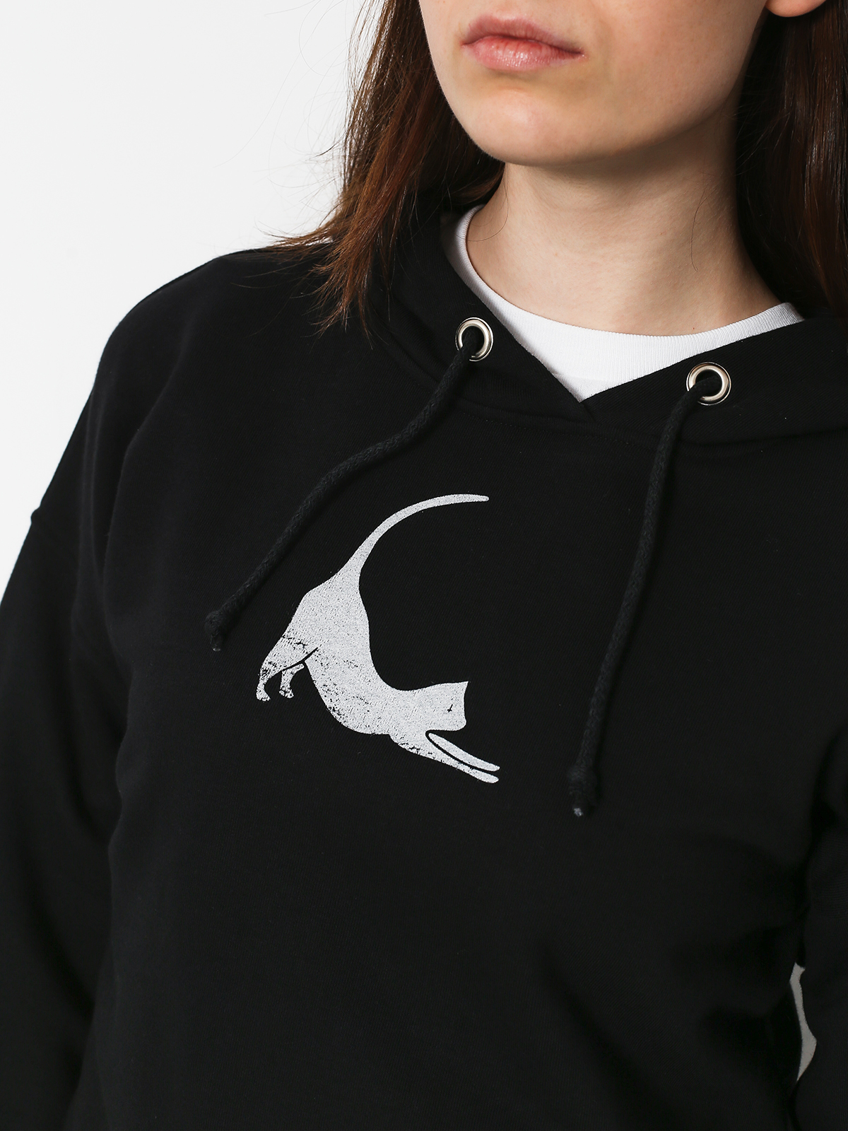 Bluza z kapturem The Hive Cat Wmn (black)