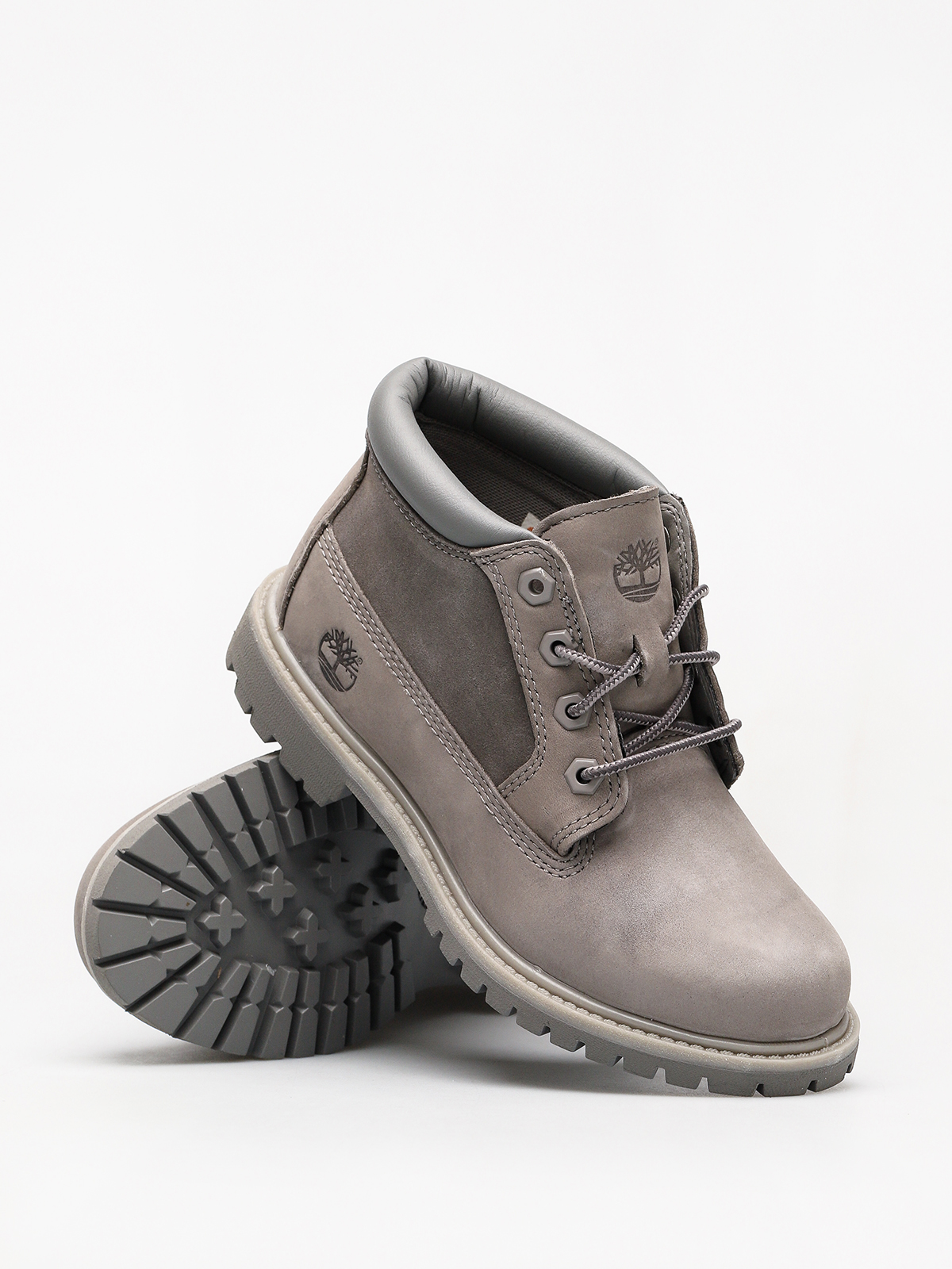Buty zimowe Timberland Nellie Chk Lthr Sd Nwp Wmn (steeple grey)
