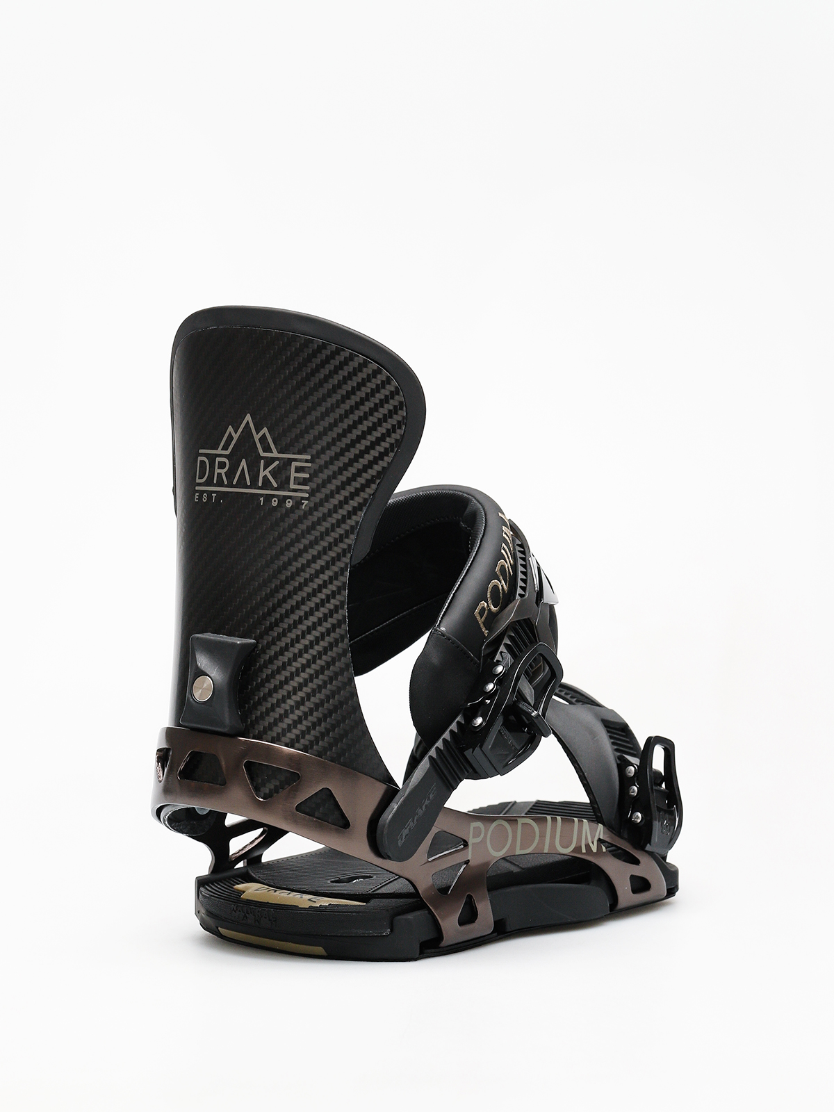 Męskie Wiązania snowboardowe Drake Podium Ff (black)