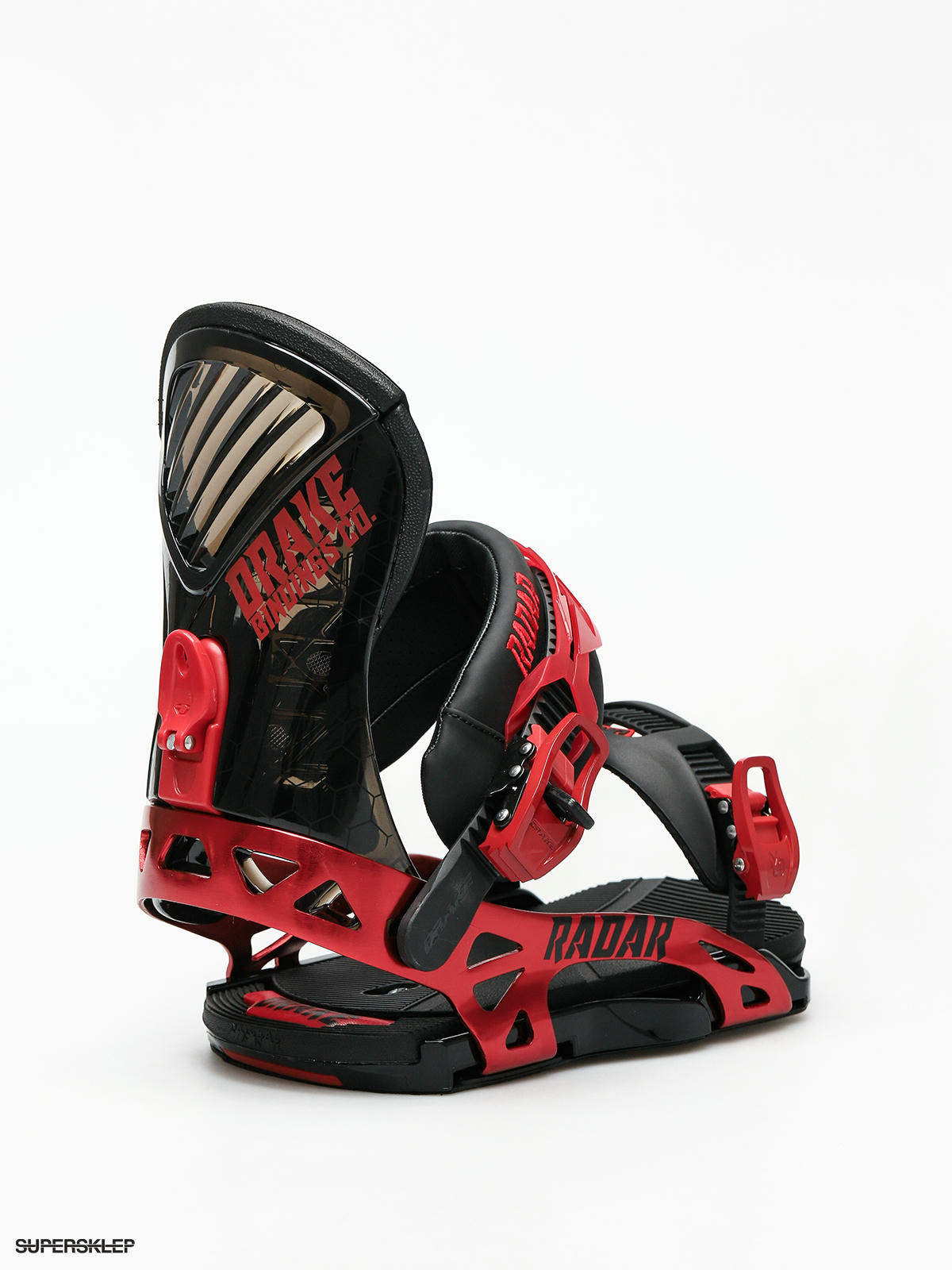 Wiązania snowboardowe Drake Radar - czerwony (black/red)