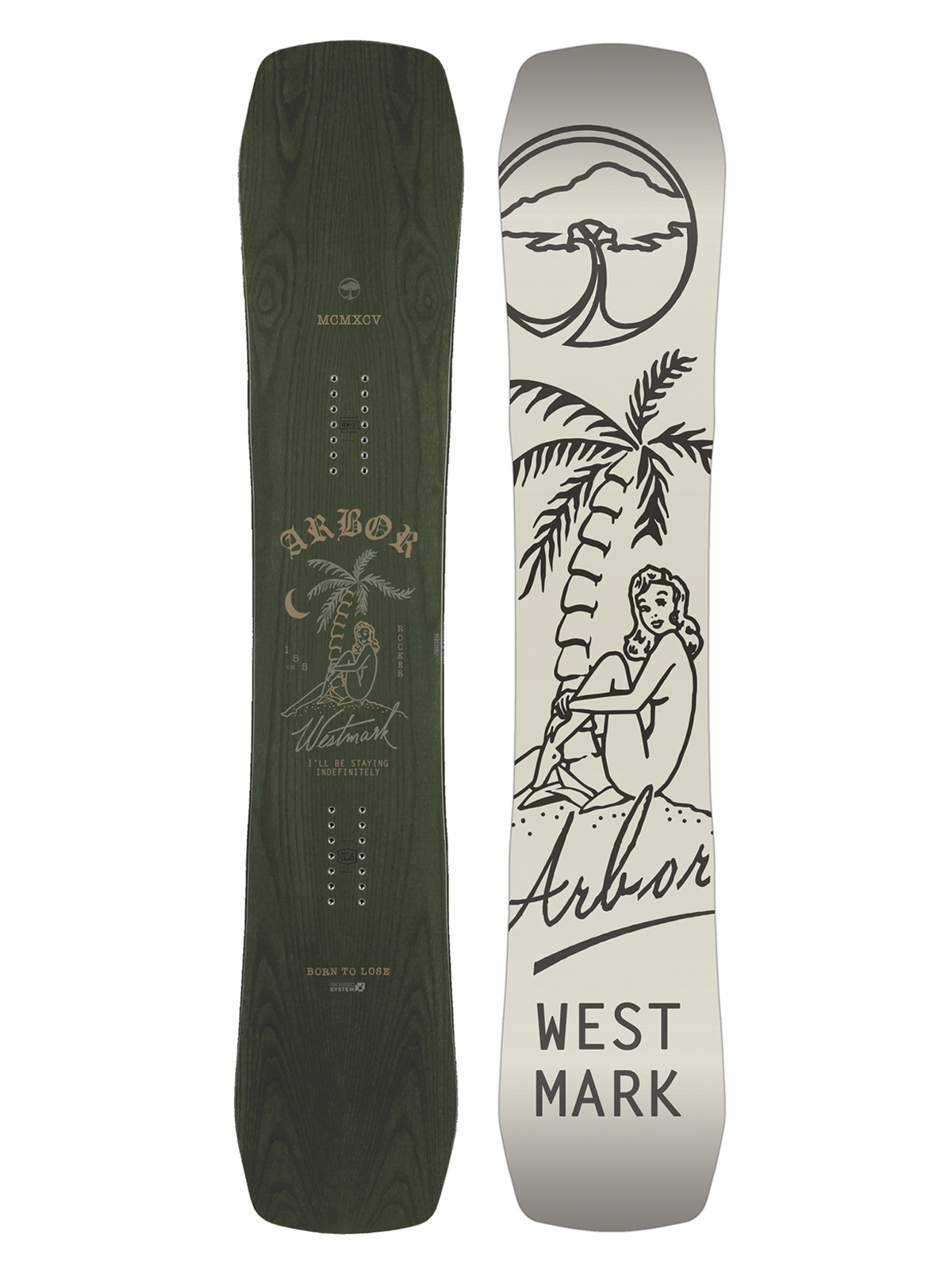 Męska Deska snowboardowa Arbor Westmark Rocker (white/navy)